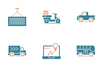 Transport And Logistics Icon Pack