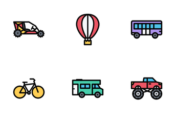 Transport Colore Icon Pack