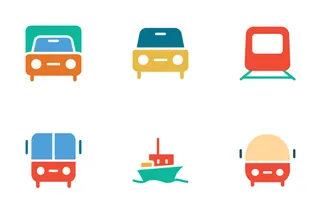 Transport Colored Icons