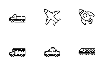 Transports et voyages Pack d'Icônes