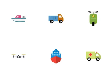 Transport Flat Icon Pack