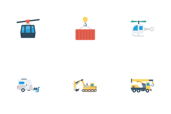 Transport Flat Icons Icon Pack
