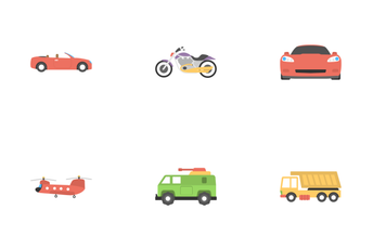 Transport Flat Icons 3 Icon Pack