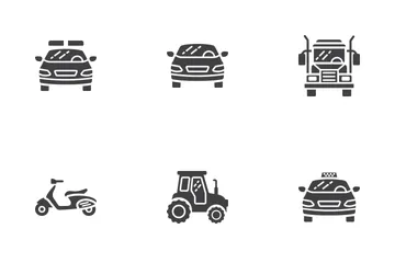 Transport-Glyphensymbole Symbolpack