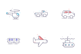 Transport Line Icon Pack
