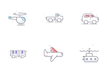 Transport Line Icon Pack