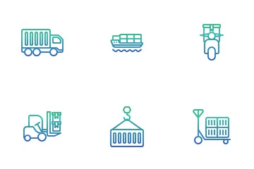Transport Logistics Icon Pack