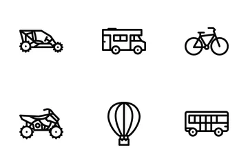 Transport Outline Icon Pack