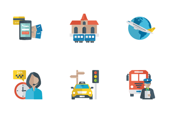 Transport Related Icons Icon Pack