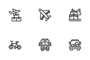 Transport und Logistik Symbolpack