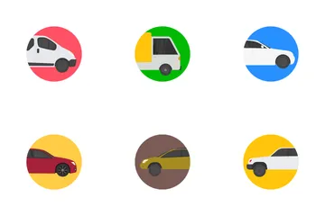 Transport Vehicles Flat Icons Icon Pack