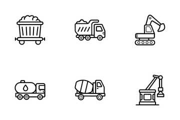 Transportation And Auto Service Icon Pack
