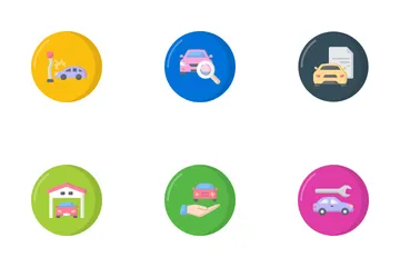 Transportation And Auto Service Icon Pack