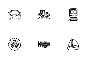 Transportation And Auto Service Icon Pack