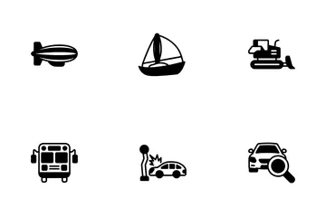 Transportation And Auto Service Icon Pack