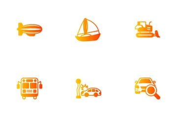 Transportation And Auto Service Icon Pack