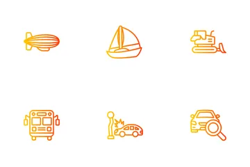 Transportation And Auto Service Icon Pack