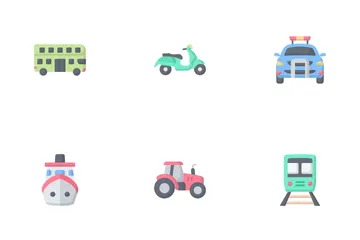 Transportation And Auto Service Icon Pack