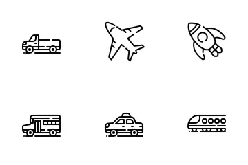 Transportation And Travel Icon Pack