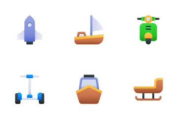 Transportation And Vehicles Icon Pack