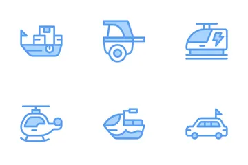 Transportation And Vehicles Icon Pack