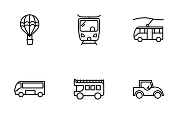 Transportation And Vehicles Icon Pack