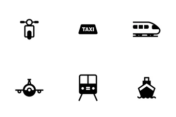 Transportation Fill Icon Pack