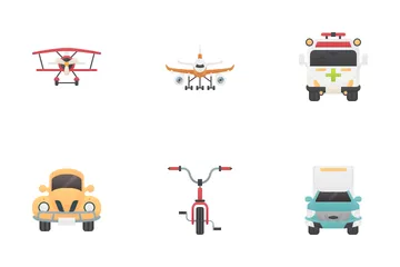 Transportation Front View Icon Pack