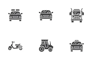 Transportation Glyph Icons Icon Pack