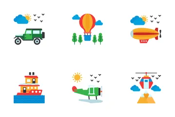 Transportation Icon Pack