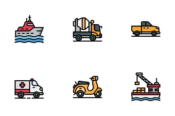 Transportation Icon Pack