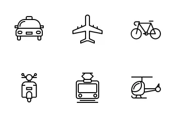 Transportation (line) Vol.1 Icon Pack