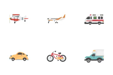 Transportation Side View Icon Pack