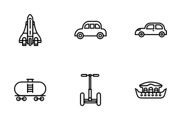 Transportation & Travel Icon Pack