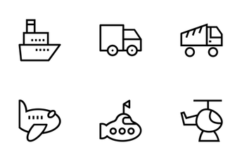 Transportation Vector Icons Icon Pack