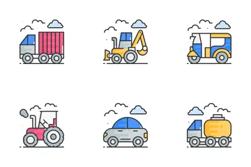 Transportation Vehicle Icon Pack