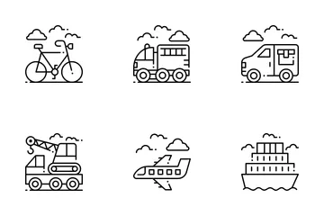 Transportation Vehicle Icon Pack