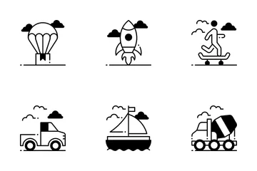 Transportation Vehicle Icon Pack