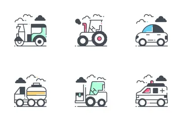 Transportation Vehicle Icon Pack