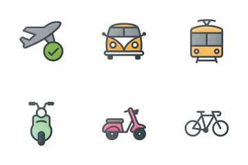 Transportation & Vehicles Icon Pack