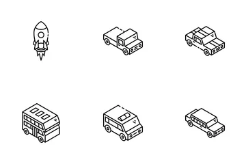 Transporte Pacote de Ícones