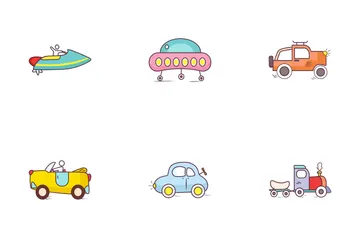 Transporte Paquete de Iconos