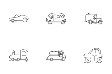 Transporte Paquete de Iconos