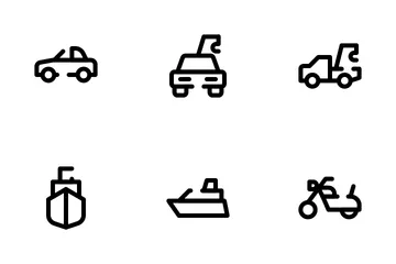 Transporte Paquete de Iconos