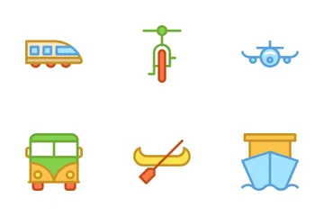 Transporte Paquete de Iconos