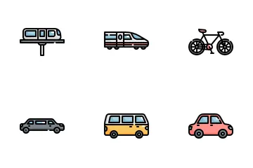 Transporte Paquete de Iconos