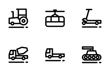 Transporte Pacote de Ícones