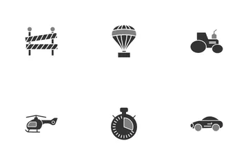 Transporte Paquete de Iconos