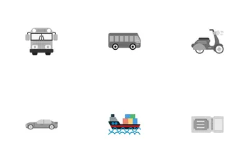 Transporte Paquete de Iconos