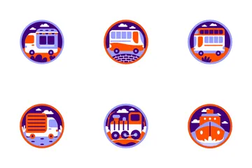 Transporte Paquete de Iconos